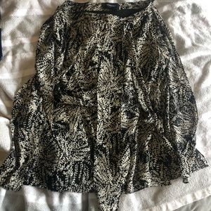 Floral midi skirt